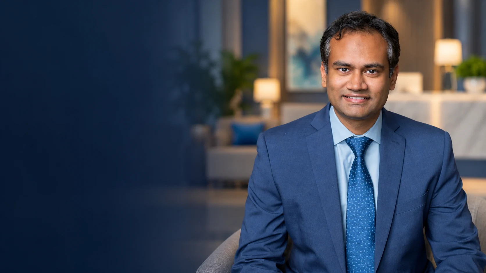 Dinesh Edem, MD, in a modern clinical setting